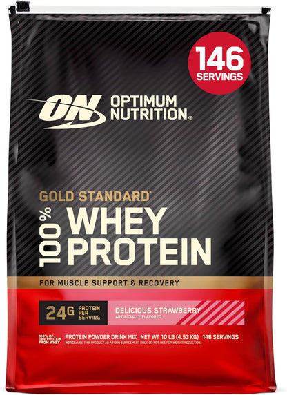 Optimum Nutrition Gold Standard Whey Protein Powder, Cookies & Cream, 2 LB