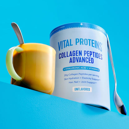Vital Proteins Collagen Péptidos Avanzado, Fresa Limón, 10.5oz