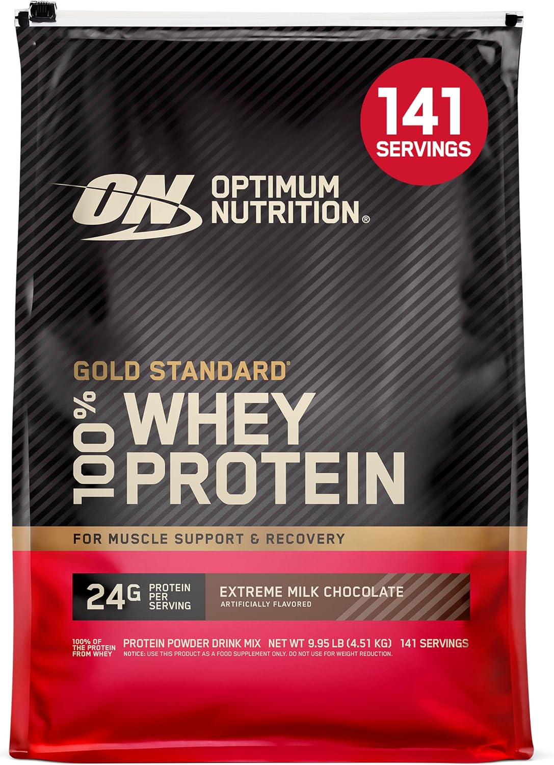 Optimum Nutrition Gold Standard Whey Protein Powder, Cookies & Cream, 2 LB