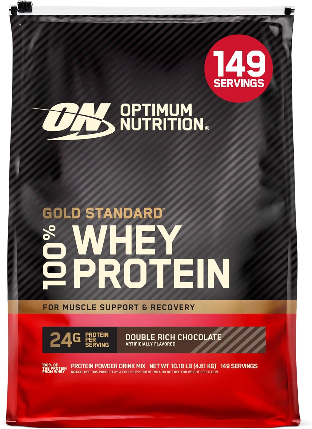 Optimum Nutrition Gold Standard Whey Protein Powder, Cookies & Cream, 2 LB