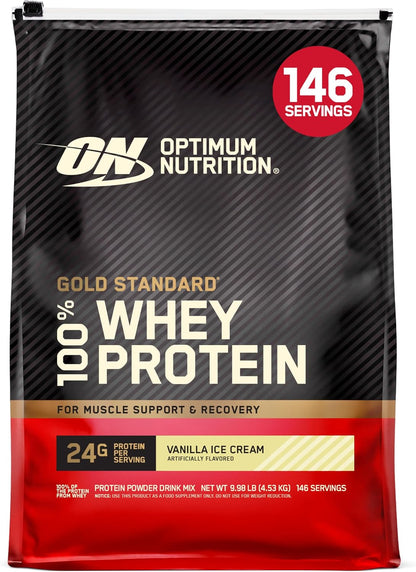 Optimum Nutrition Gold Standard Whey Protein Powder, Cookies & Cream, 2 LB