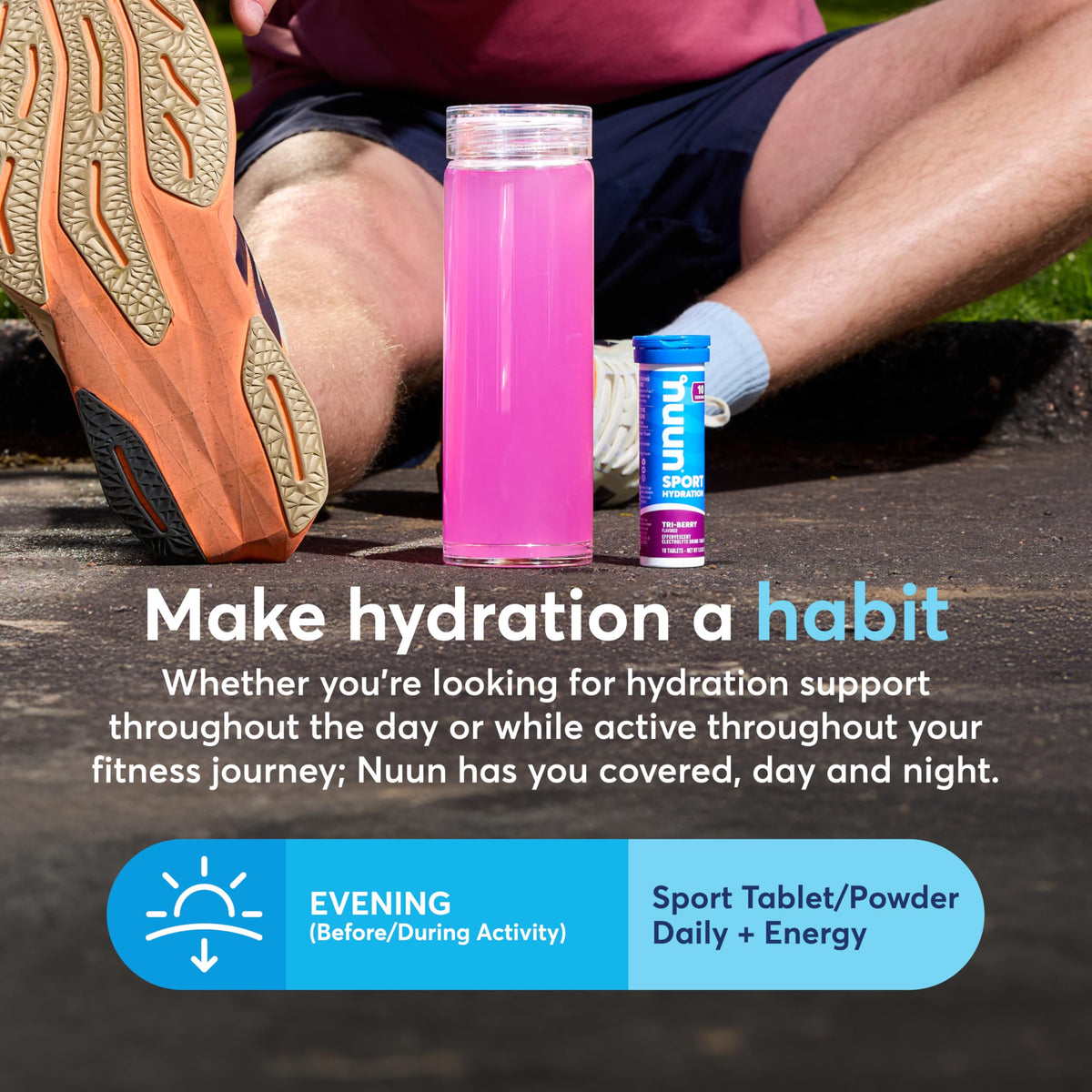 Nuun Sport Electrolyte Tablets Mixed Flavors, GF & Vegan, 4 Pack