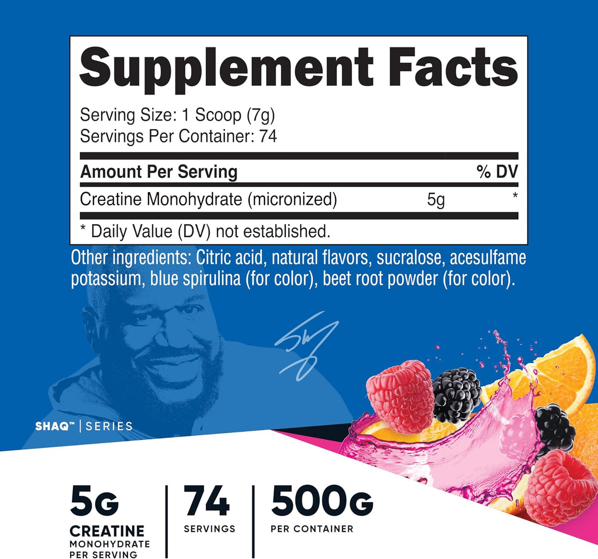Nutricost Creatina Monohidratada en Polvo (Fruit Punch, 500 gramos)