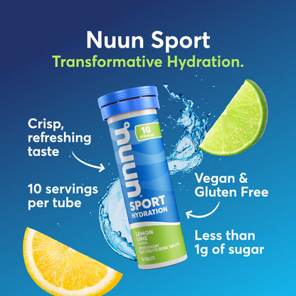 Nuun Sport Electrolyte Tablets Mixed Flavors, GF & Vegan, 4 Pack