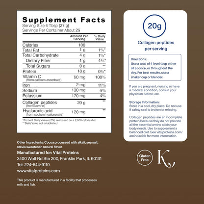 Vital Proteins Collagen Péptidos Avanzado, Fresa Limón, 10.5oz