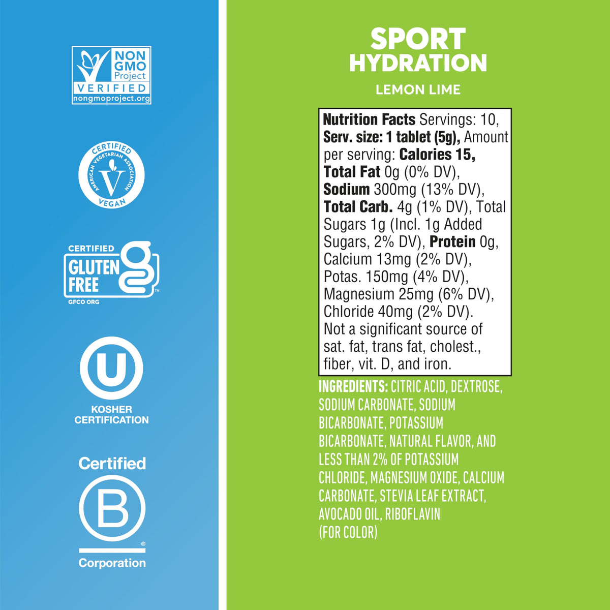 Nuun Sport Electrolyte Tablets Mixed Flavors, GF & Vegan, 4 Pack