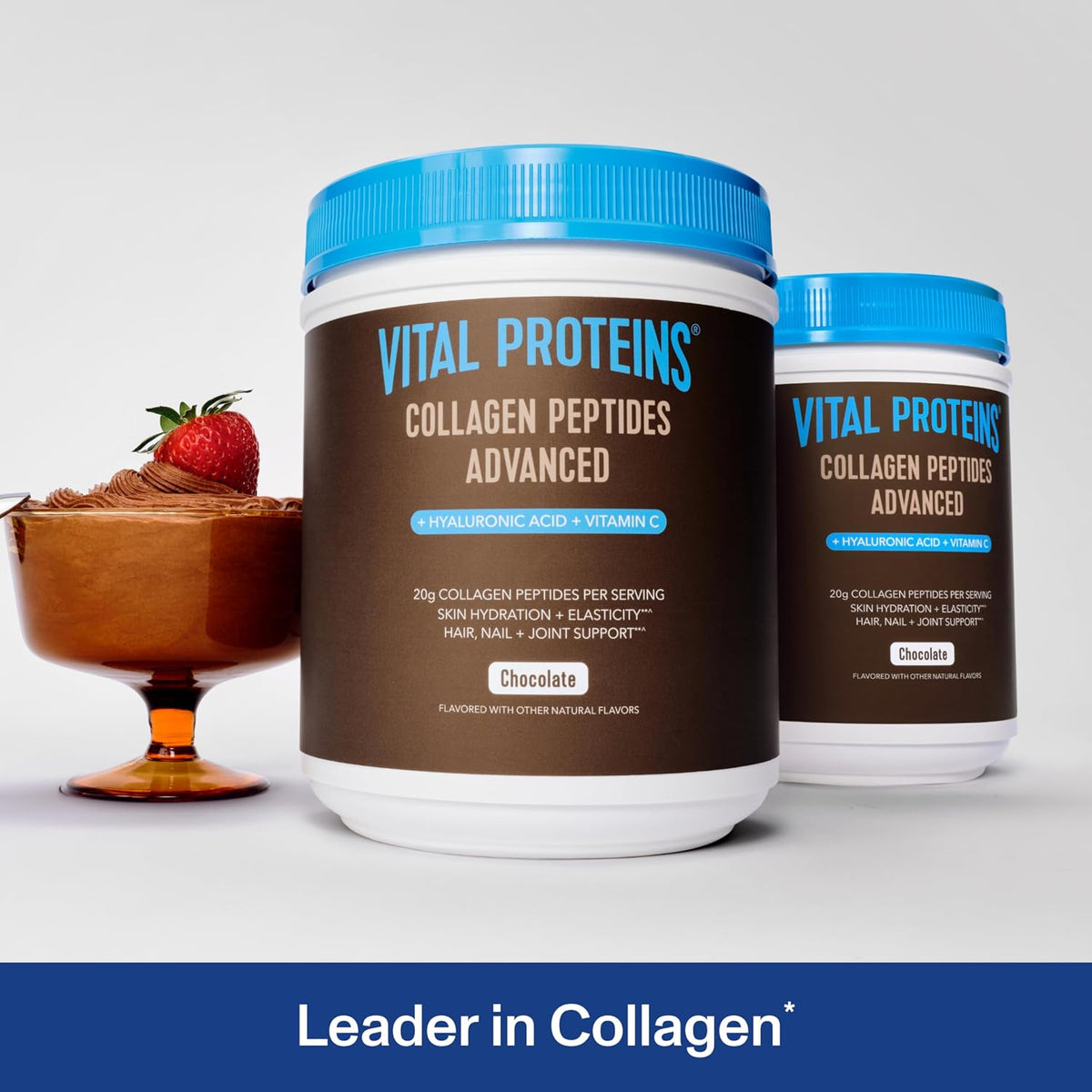 Vital Proteins Collagen Péptidos Avanzado, Fresa Limón, 10.5oz