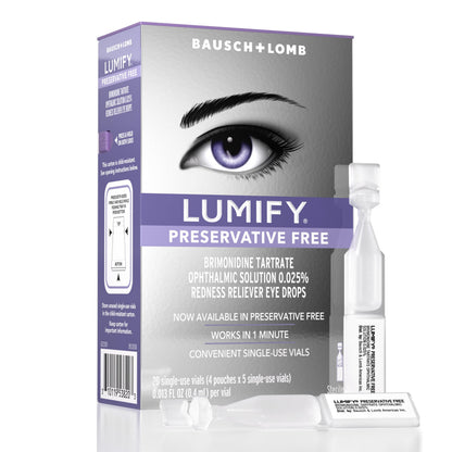 Lumify Redness Relief Eye Drops, Whiter & Brighter Looking Eyes, 0.25 oz