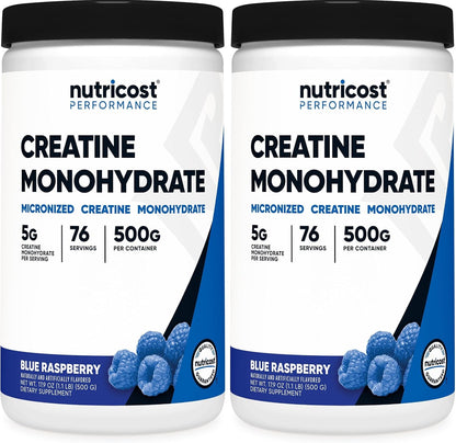 Nutricost Creatina Monohidratada en Polvo (Fruit Punch, 500 gramos)