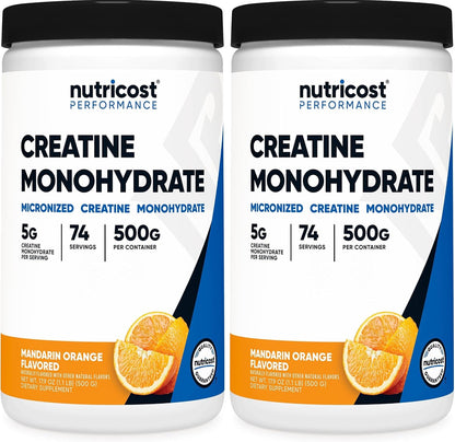 Nutricost Creatina Monohidratada en Polvo (Fruit Punch, 500 gramos)