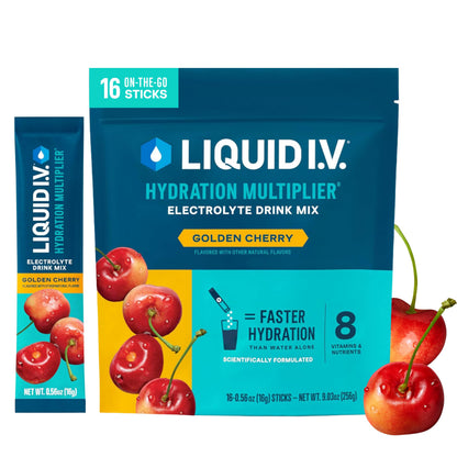 Liquid I.V. Electrolitos para la hidratación, Limón-Lima, 16 unidades