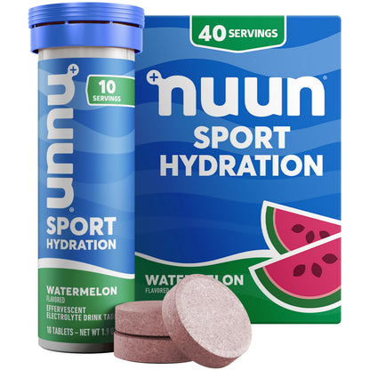 Nuun Sport Electrolyte Tablets Mixed Flavors, GF & Vegan, 4 Pack