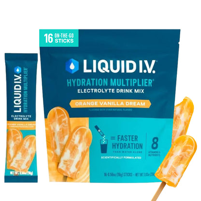 Liquid I.V. Electrolitos para la hidratación, Limón-Lima, 16 unidades