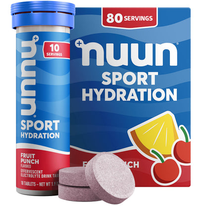 Nuun Sport Electrolyte Tablets Mixed Flavors, GF & Vegan, 4 Pack