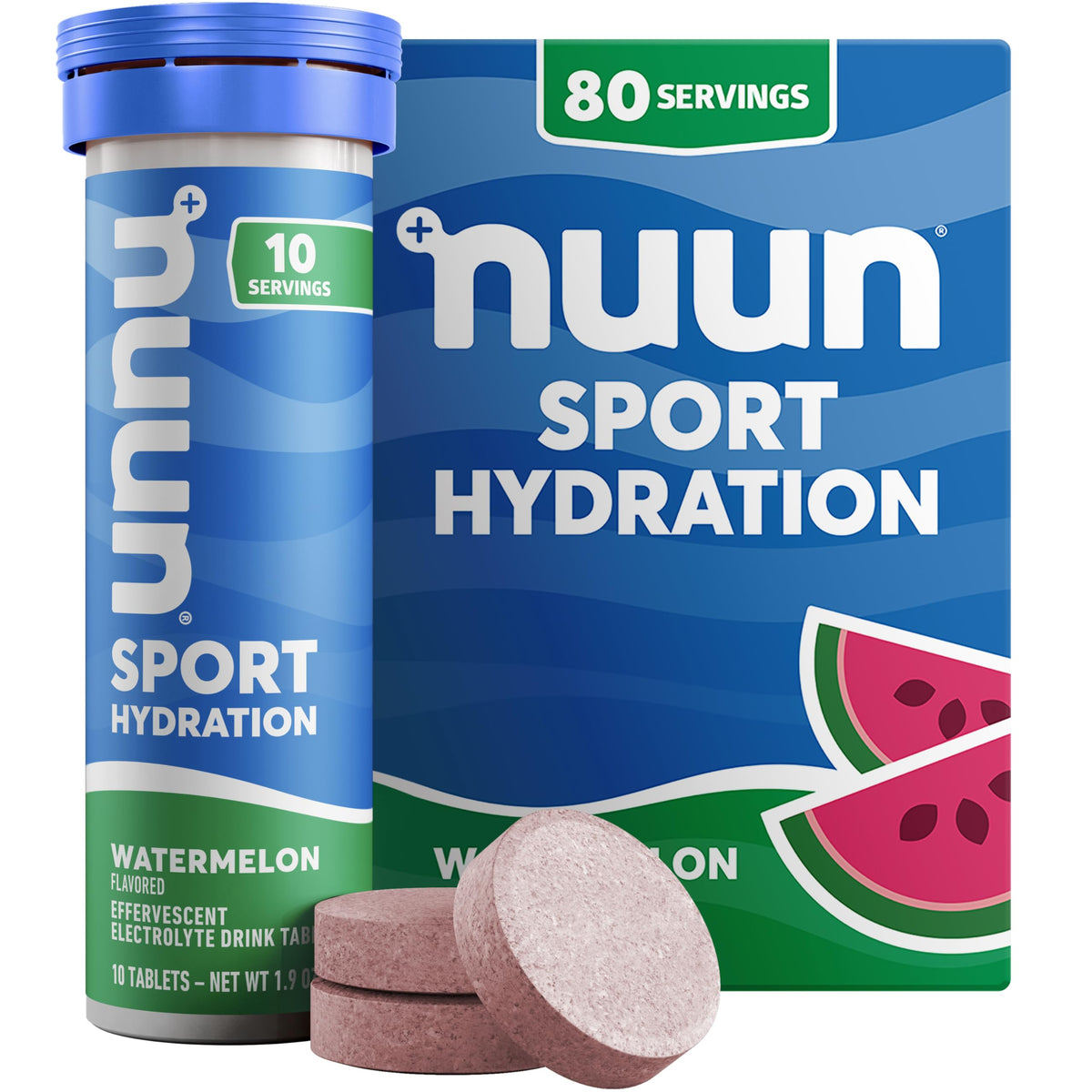 Nuun Sport Electrolyte Tablets Mixed Flavors, GF & Vegan, 4 Pack