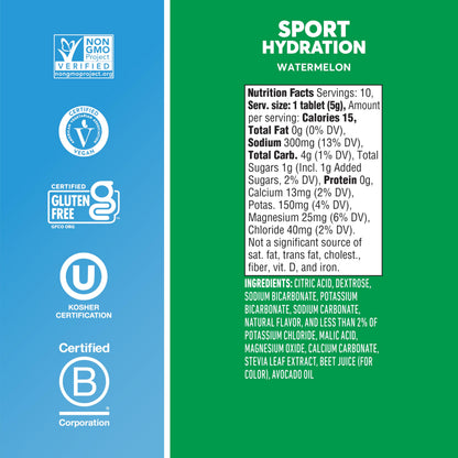 Nuun Sport Electrolyte Tablets Mixed Flavors, GF & Vegan, 4 Pack