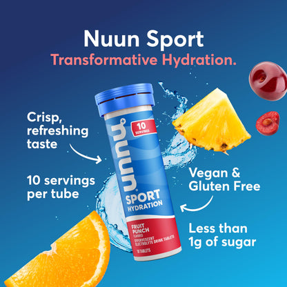 Nuun Sport Electrolyte Tablets Mixed Flavors, GF & Vegan, 4 Pack