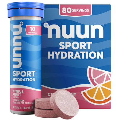 Nuun Sport Electrolyte Tablets Mixed Flavors, GF & Vegan, 4 Pack