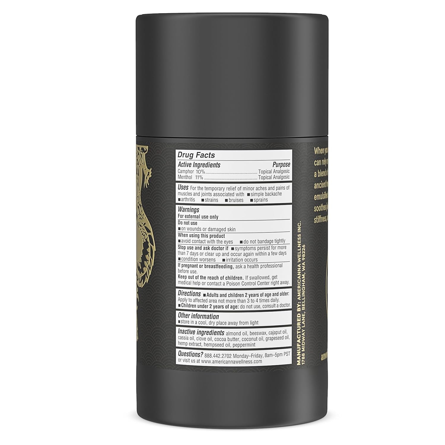 Dragon Balm 3.4Oz Roll-Up EXTRA Black