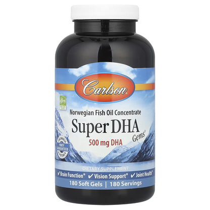Super DHA Gems, Softgels, 180 Ea