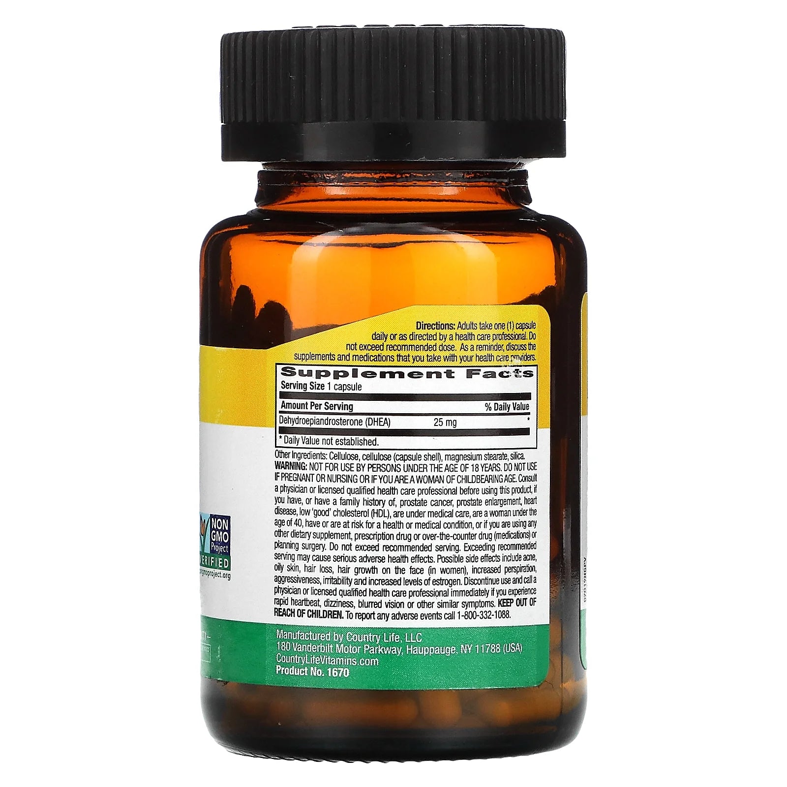 DHEA, 25 Mg, 90 Vegan Capsules