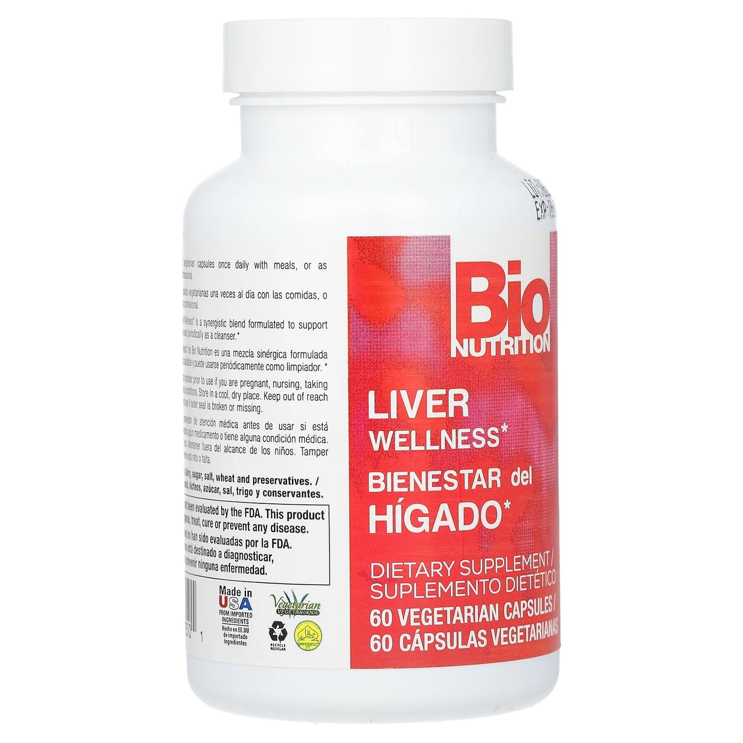 Bio Nutrition - Liver Wellness - 60 Vegetarian Capsules