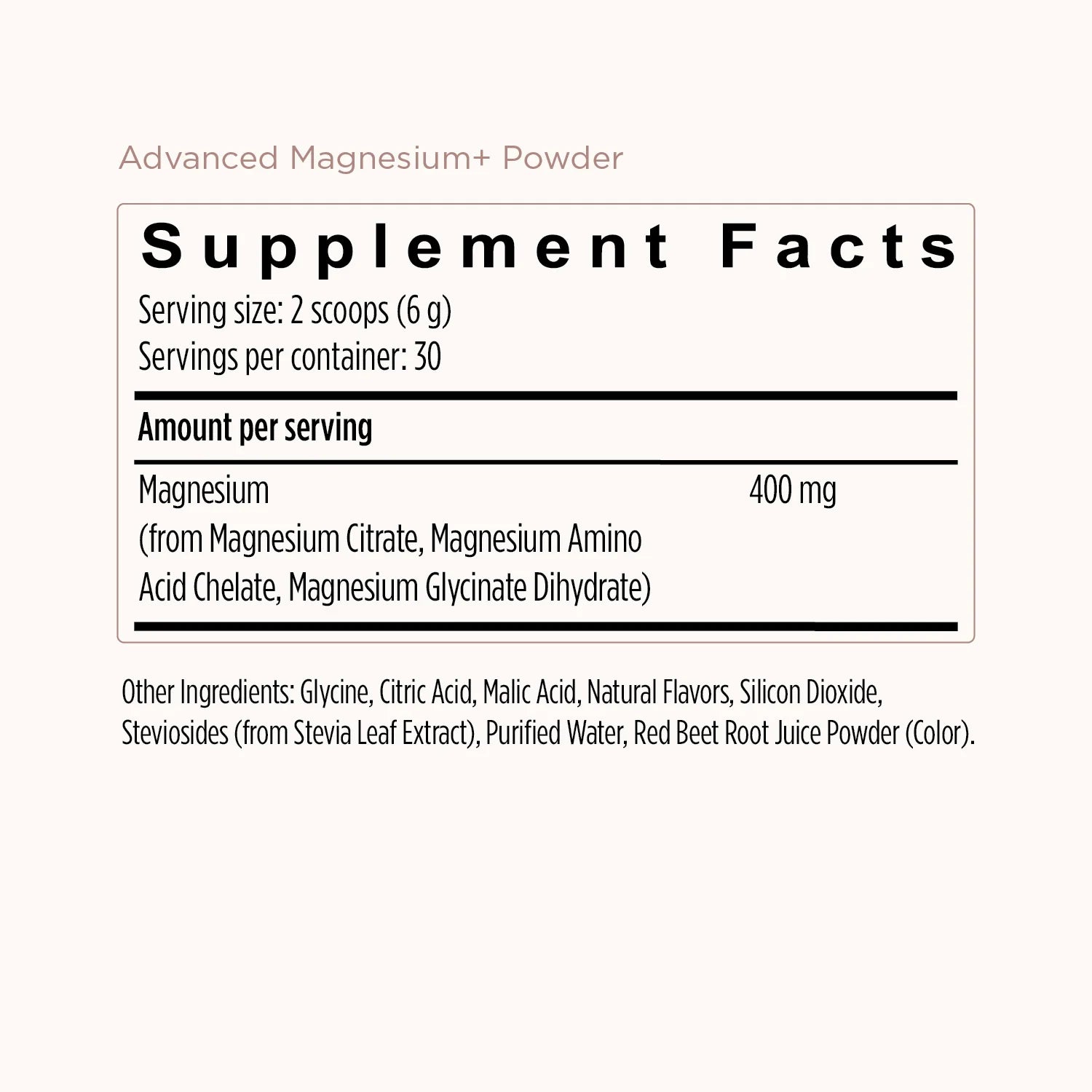 Advanced Magnesium+ Powder - Raspberry Lemonade