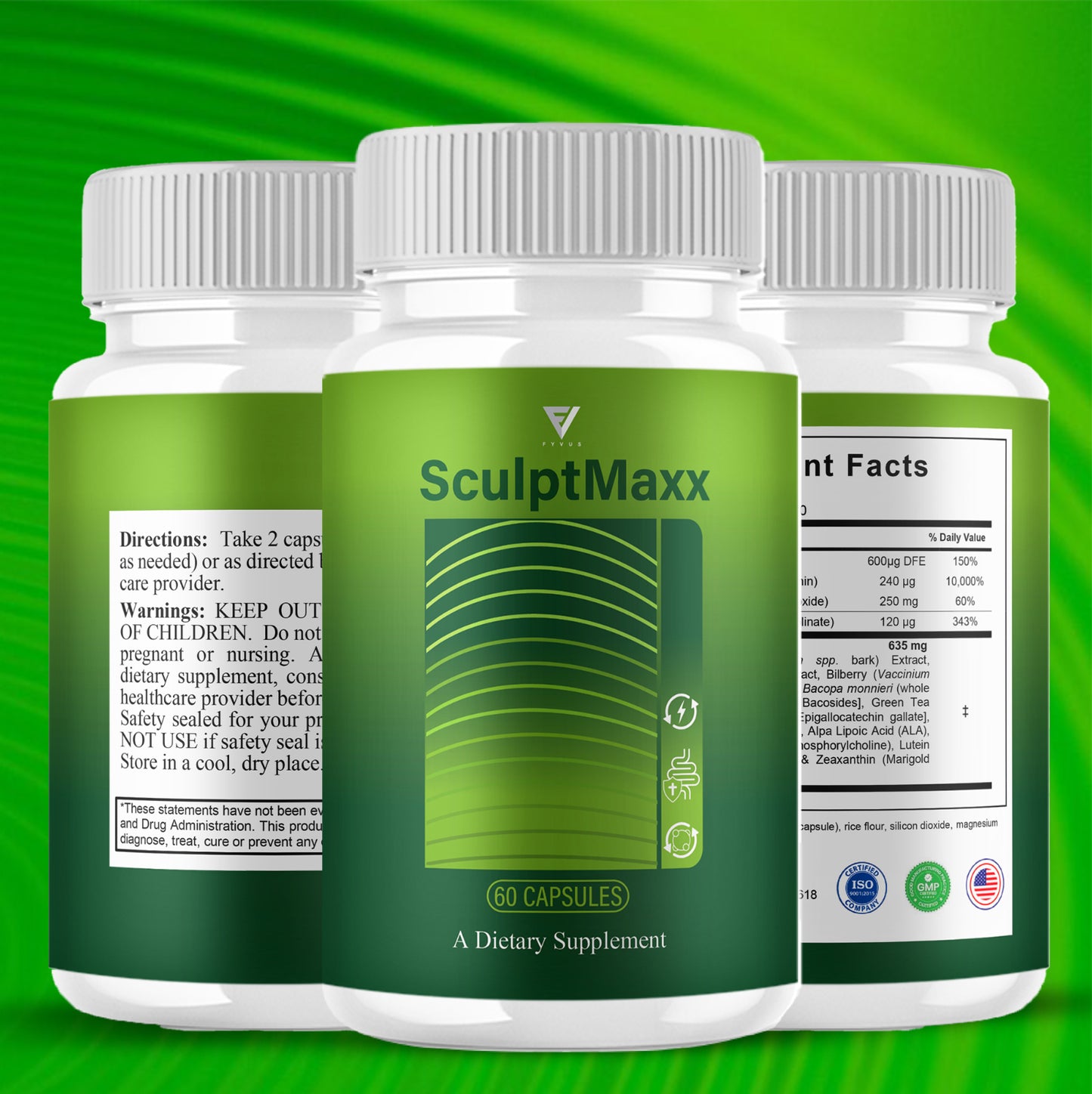 Sculptmaxx Overall Wellness Supplement Sculpt Maxx Pills (60 Capsules)