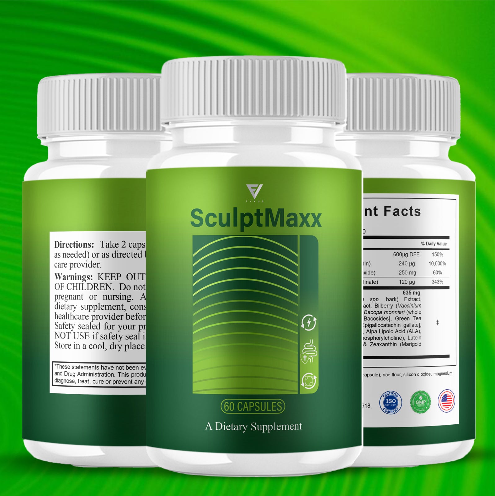 Sculptmaxx Overall Wellness Supplement Sculpt Maxx Pills (60 Capsules)