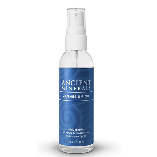 Magnesium Oil Spray Bottle, Topical Magnesium Spray for Leg Cramps, Soreness, and Stress Relief, 4 Oz