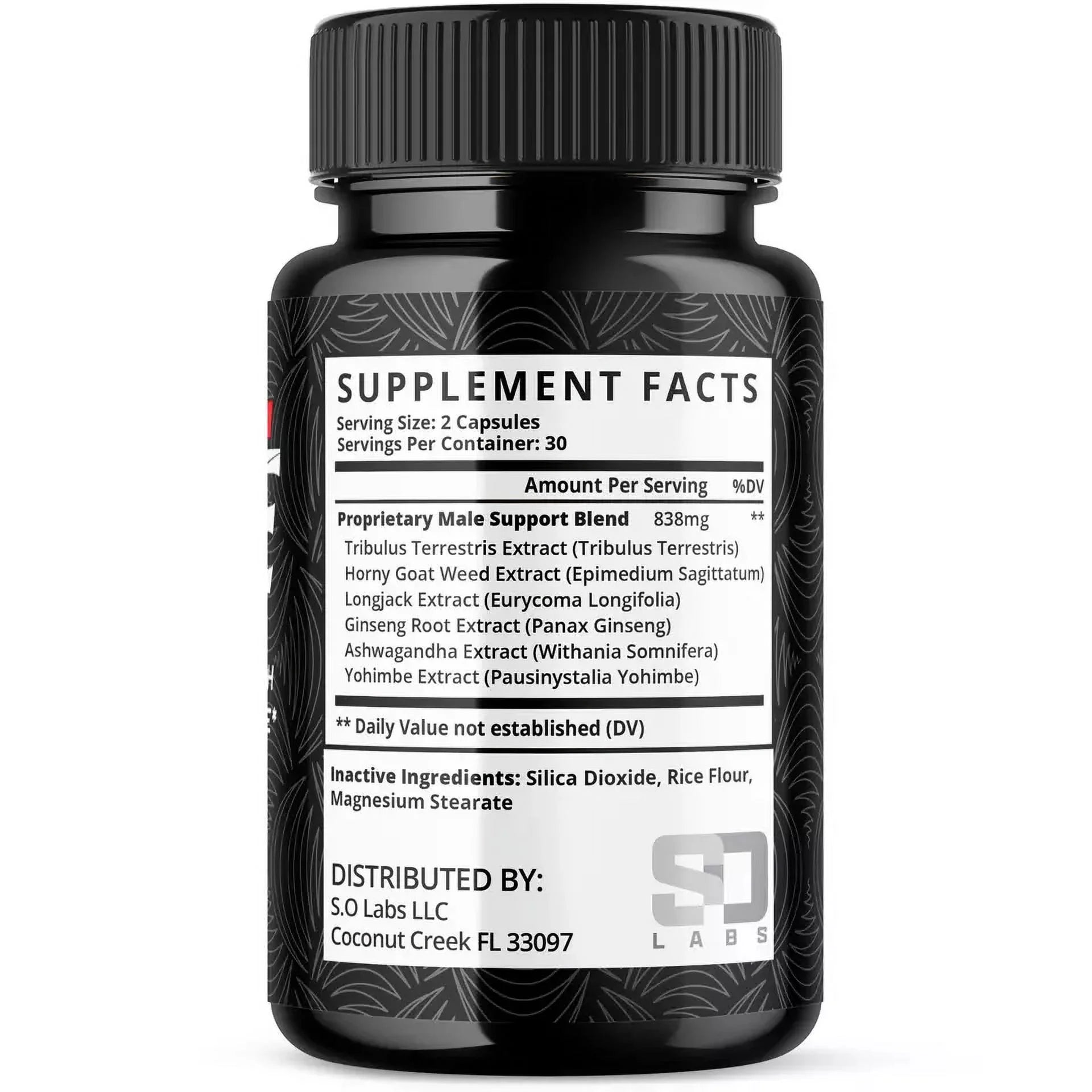 Maximum Edge Male Pills- Overall Wellness and Strength 60 Capsules
