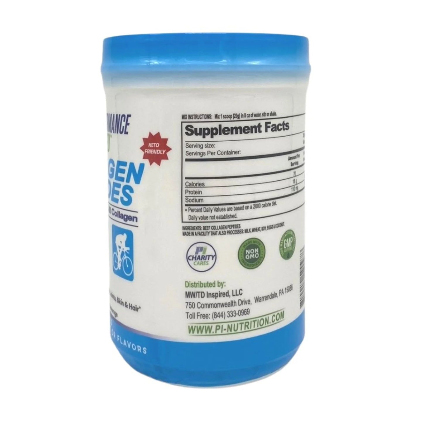 Nutrition - Hydrolyzed Collagen Peptides - Joint/Skin/Nails/Beauty Support - Unflavored Powder – All Natural