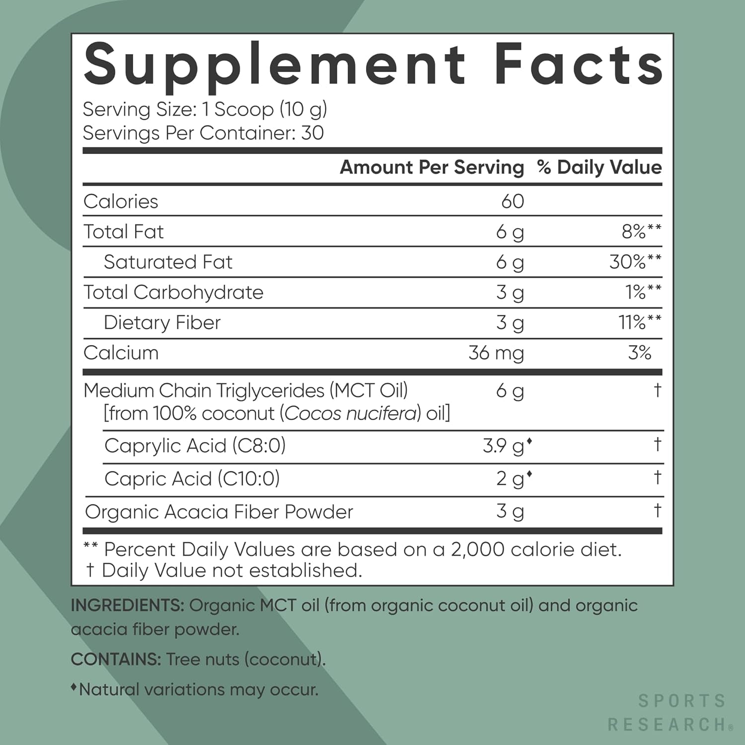 Organic MCT Oil Powder - Keto & Vegan Mcts C8, C10 from Coconuts - Fatty Acid Brain & Body Fuel*, Non-Gmo & Gluten Free - Unflavored, Perfect in Coffee, Tea & Protein Shakes - 10.6 Oz