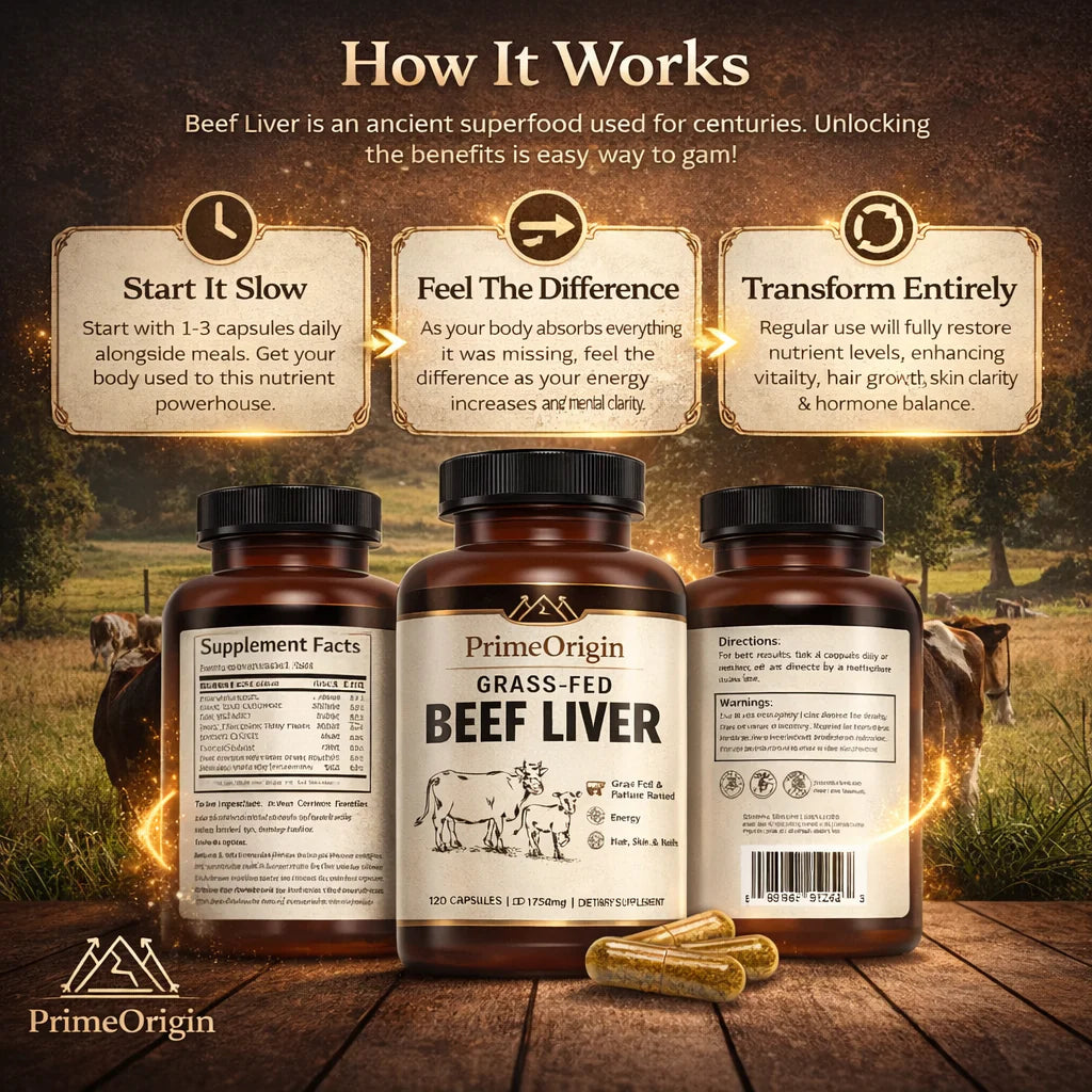 Primeorigin Grass-Fed Beef Liver