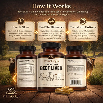 Primeorigin Grass-Fed Beef Liver