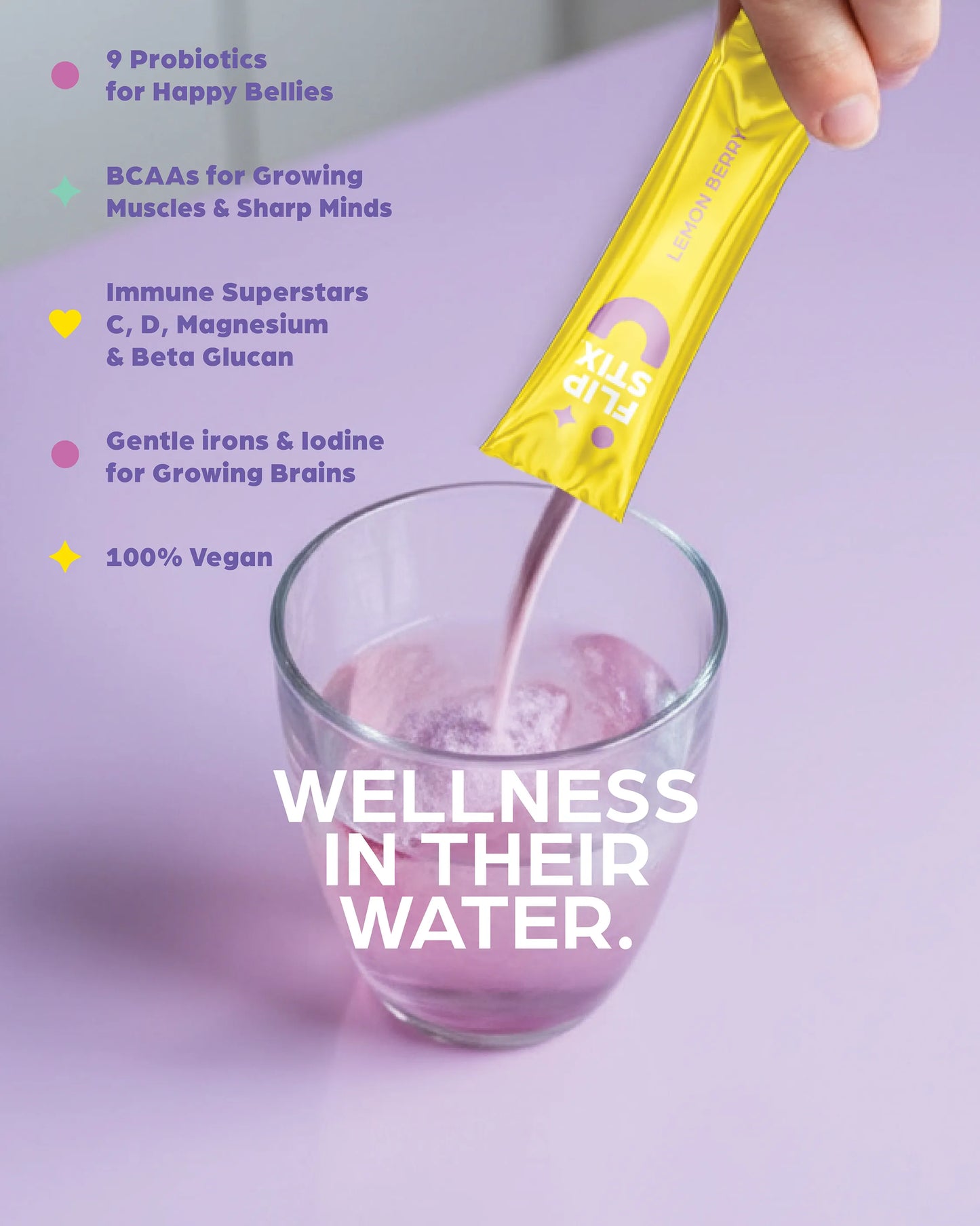 FLIP STIX Daily Wellness Drink for Kids