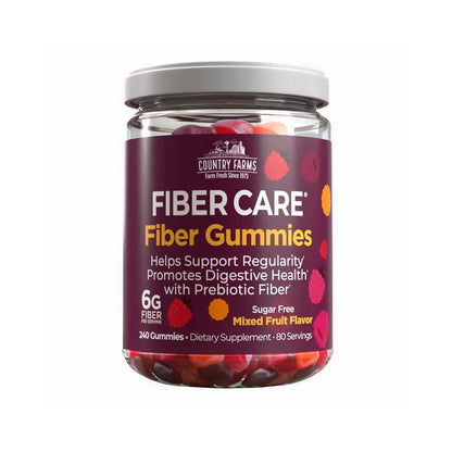 Fiber Care Gummies 6 Mg Sugar Free - 240 Gummies