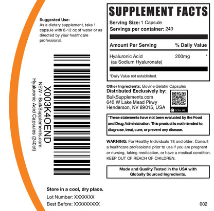 Hyaluronic Acid Capsules