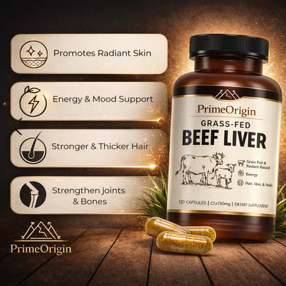 Primeorigin Grass-Fed Beef Liver