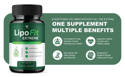 Lipofit Extreme Premium Wellness Supplement, Lipo Fit (60 Capsules)