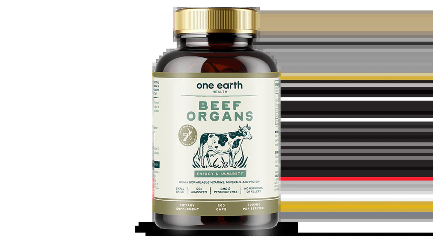 New Zealand Grass-Fed Beef Organ Complex — 5 Organs for Energy, Immunity & Hormone Support