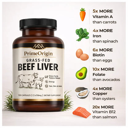 Primeorigin Grass-Fed Beef Liver