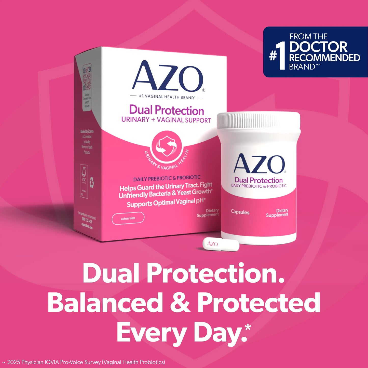 Dual Protection Urinary + Vaginal Support Capsules