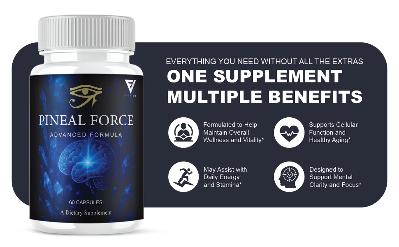 Pinealforce Premium Health & Wellness Supplement Pills (60 Capsules)