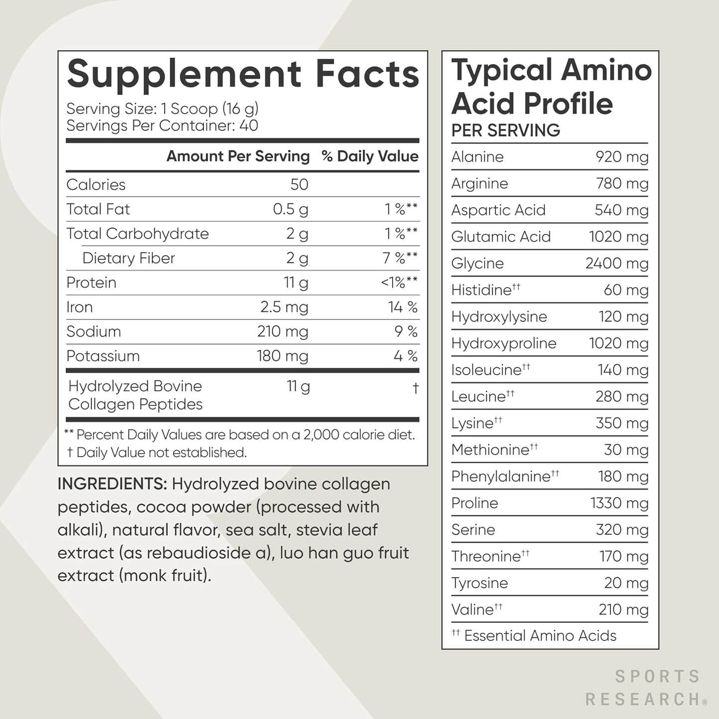 ® Collagen Peptides Protein Powder, 22.58Oz (Dark Chocolate) | Hydrolyzed Type 1 & 3 Collagen for Healthy Skin, Nails, & Joints - Grass-Fed, Non-Gmo, Gluten & Sugar-Free