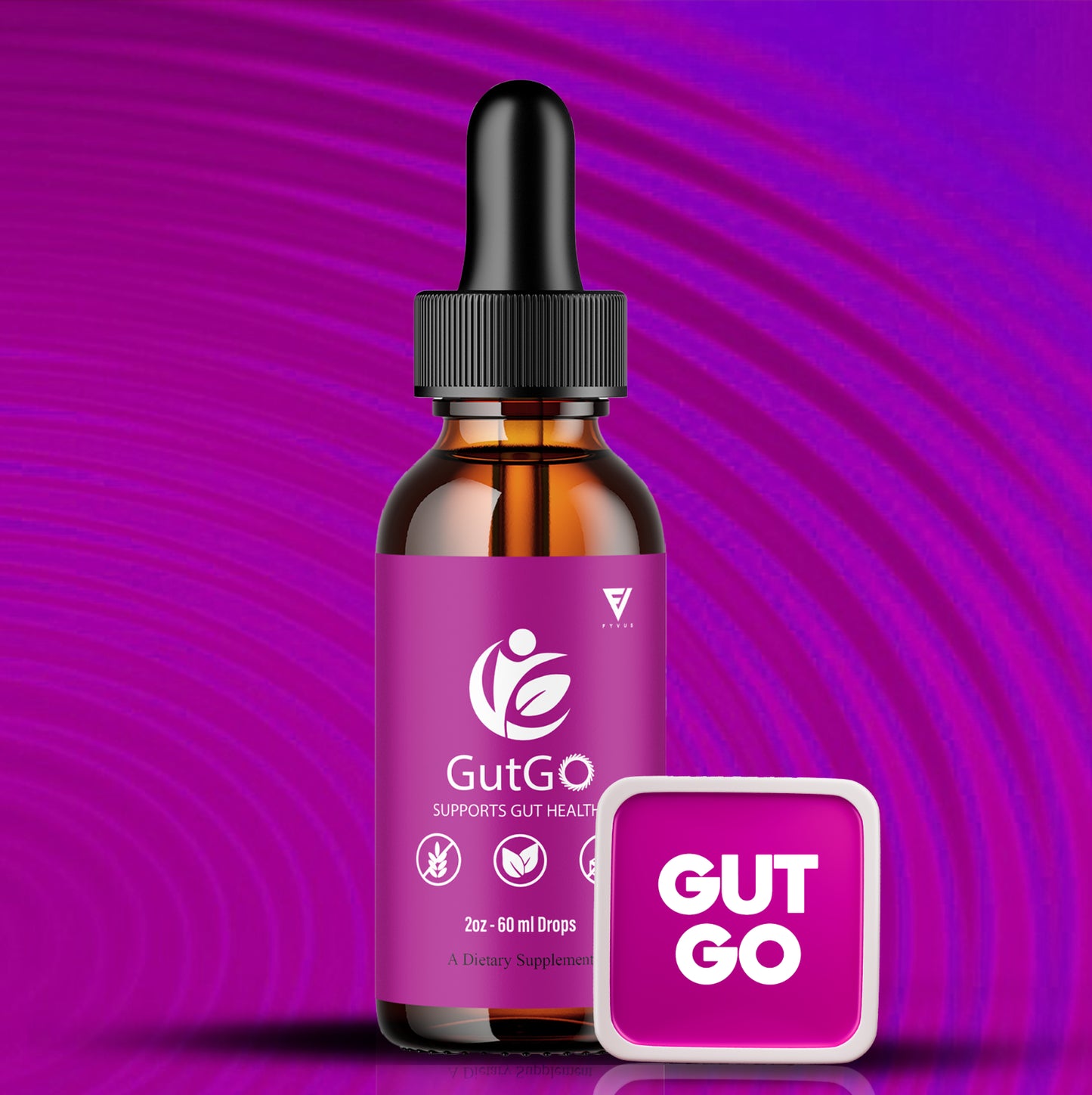 Gutgo Drops Wellness Support Supplement Gut Go Maximum Strength (2Oz)