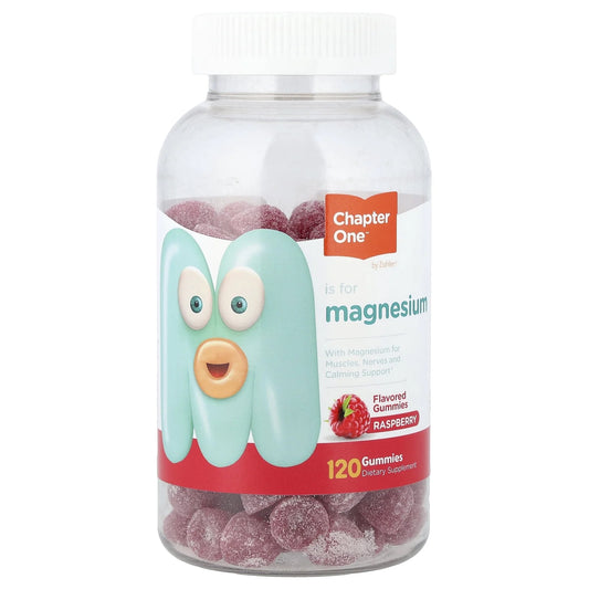 Magnesium Gummies, Calm Kids Magnesium Citrate 100Mg, Kosher, Raspberry Flavor, 120 Gummies