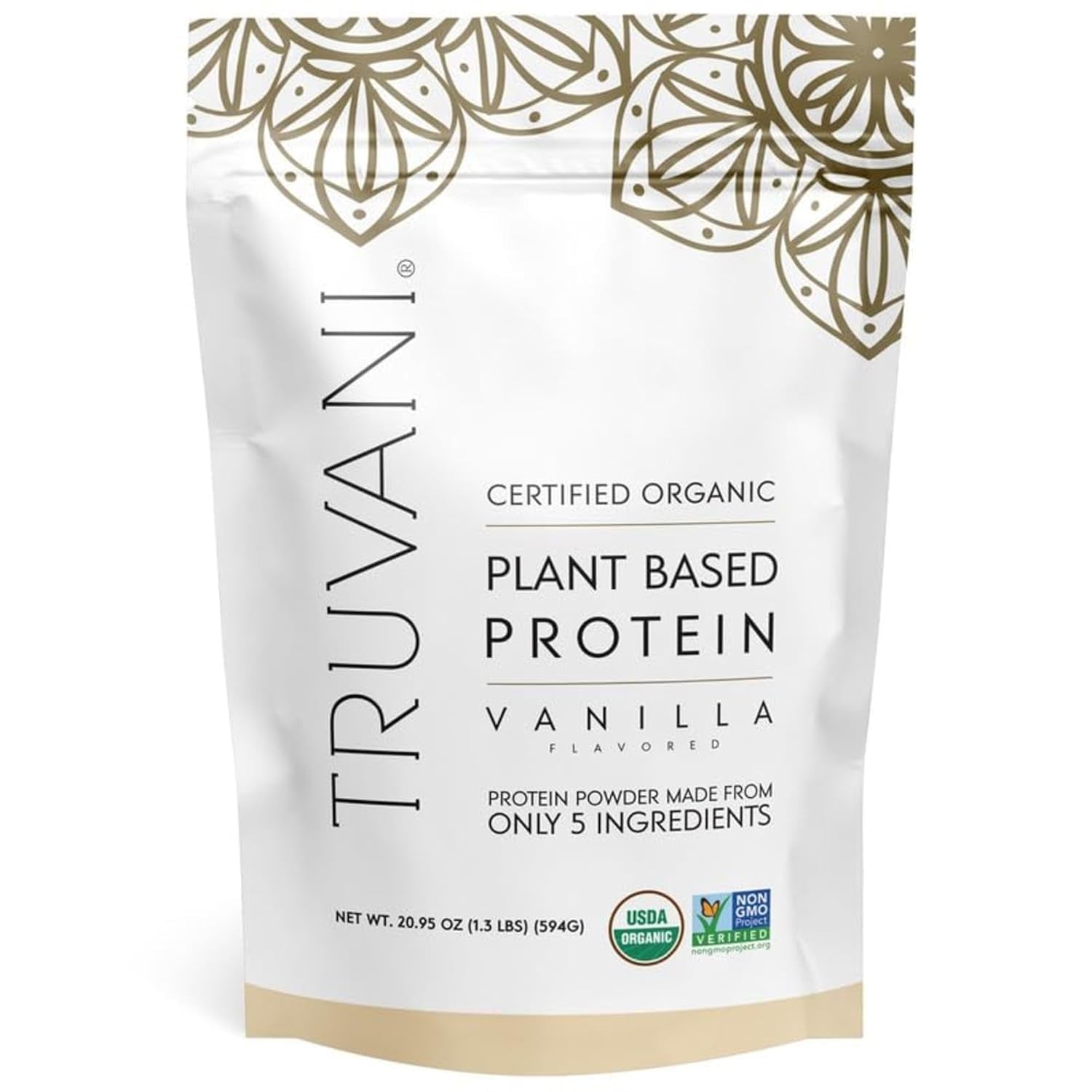 Vegan Pea Protein Powder | Vanilla | 20G Organic Plant Based Protein | 20 Servings | Keto | Gluten & Dairy Free | Low Carb | No Added Sugar