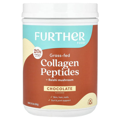 Chocolate Collagen Peptides Powder, Grass-Fed Pasture-Raised Hydrolyzed Type 1 & 3 Protein, Gut Health + Joint, Hair, Skin, Nails, Sugar-Free (24.34 Oz)
