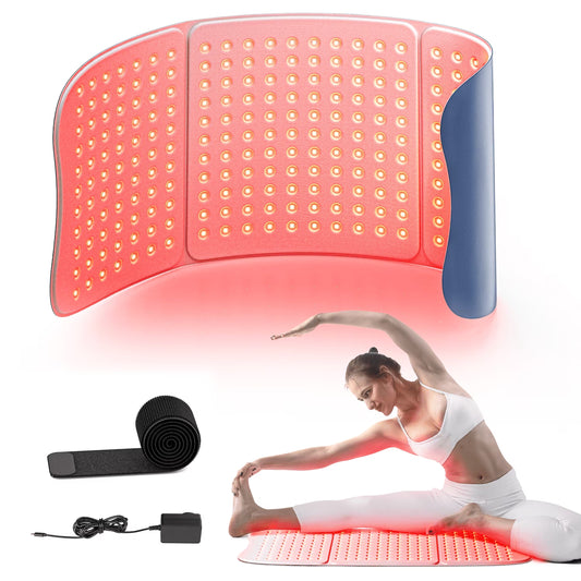 264LED Light Wellness Pad for Body, 660Nm & 850Nm Infrared Light Belt with Timer & 4 Modes, Large 30"X12" Home Wellness Device, 3 Brightness Levels + Aromatherapy Pouch